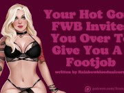 Preview 5 of Your Hot Goth FWB Invites You Over To Give You A Footjob ❘ Audio Roleplay