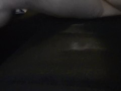 Locked out neighbor swallows cum for shelter