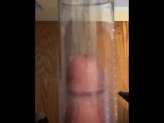 penis pump, amateur, vertical video, fetish