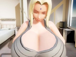 breast expansion, cartoon, tsunade, breast inflation