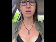 Preview 2 of Pleasure Toy Queen masturbates with you in her car