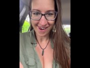 Preview 3 of Pleasure Toy Queen masturbates with you in her car