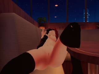 Vrchat E-girl Masturbates with Wand_While Talking DirtyTo You