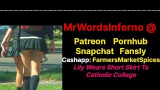 Короткая юбка в колледже католической школы - Лили научится вести себя как леди - Fantasy Stepdad