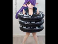 Inflatable Xelphie Swim Ring Bondage