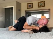 Preview 2 of Tattooed Brunette with Big Ass and Tits Fucks Johnny Sins