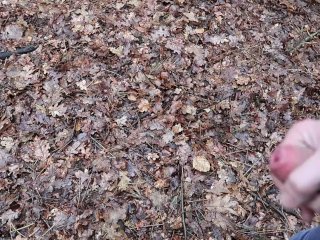 orgasm, outside, forest, teen