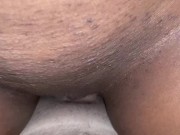 Preview 3 of Under view of his hard DICK fucking her PUSSY