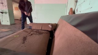 FUCK YO COUCH PISSING ON THE SOFA FOR MY PERVS WHO ENJOY WATCHING IT SOAK IN