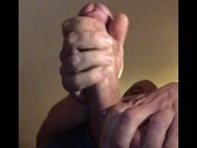 Preview 4 of TWO AND A HALF LOADS - Edging BWC - Dick Through The Zipper - Dripping Cum - Hard Cock In Jeans