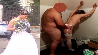 Milf novia follando después de la boda y engañando