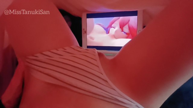 Hentai Touching - POV Kawaii Asian Girl Touching herself Watching Lesbian Porn Hentai Wet  Pink Pussy Family are Home - Pornhub.com