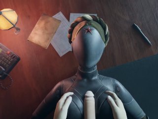 Atomic Heart No Hands White Guy Tits Fuck Robot Girl Big BoobsCum on the Face Titjob_Animation