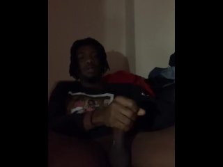 cumshot, masturbation, 60fps, ebony