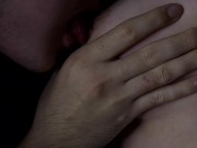 Preview 2 of Sensual and slobbery nipple licking // GOT A NIPPER ORGASM