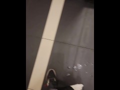 Bustin a Nut at Work on bathroom floor