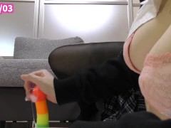 【耳舐め】友達JKが耳元で囁き最後はパイズリで射精するまでカウントダウン【シチュエーション】素人ASMR変態日本人パンスト制服オナニーサポート3Dioバイノーラル 10/16