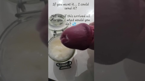 Cum Drinking Frozen Cocktail - 100 Cumshots - What would you do?
