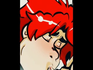 Readhead emo deepthroat blowjob his twink roommate Cartoon porn