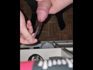 pov, point of view, urethral insertion, vertical video