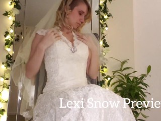 Bride Fucks herself before Wedding PREVIEW