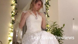 Bruid neukt zichzelf voor de bruiloft PREVIEW