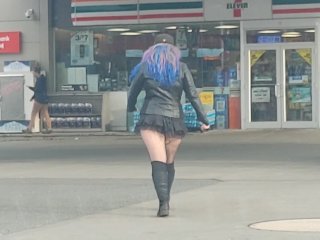 hot milf, public, milf walking, fetish