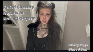 Un Chastity raté se traduit par un orgasme ruiné