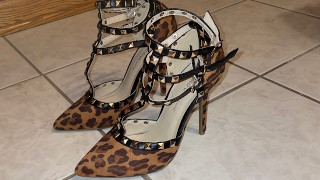 Novia Leopardo Tacones Cummed