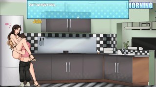 Loveskysan's House Chores Beta 0 12 1 Part 33 My Horny Step-Aunt Sex In The Kitchen