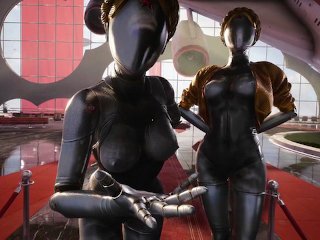 robot anastasia, big tits, atomic blonde, petite