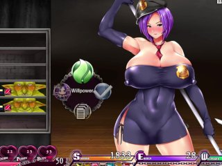 gaming, purple hair, big boobs, 60fps