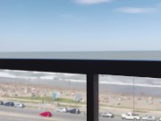 Preview 5 of Fuck against the window and blowjob with sea view - Jessica Fox