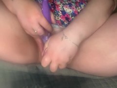Massage candle before squirting