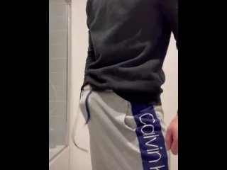 Masturbation in Shorts, failed orgasm, solo