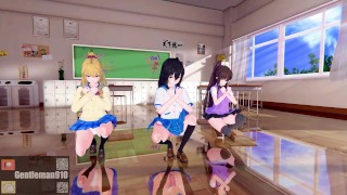 【KKS／MMD】Brown Eyed Girls - Abracadabra アスナ 桐ヶ谷直葉 アリス 朝田詩乃【SAO】