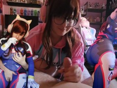 [Overwatch] D.Va gets Fucked Hard After losing a game♡ cosplay sex