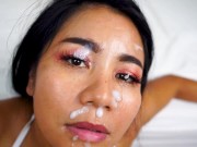 Preview 6 of Facial Cumshots for Asian Milf Slut