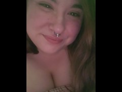 Cleavage and Vaping 💜 - Screenshot 15 of 16 - Large Naturals