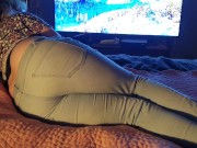 Preview 1 of ⭐ New! Kinky Girlfriend Pisses Her Jeans watching TV