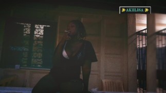 Girl smoking cigarette on the balcony/free pornhub video/