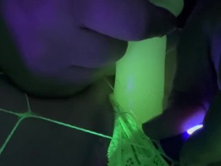 neon, wife, pussy eating, oral sex