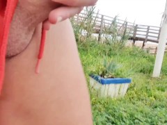 Masturbating my dick on a public Beach - An erotic risk of getting caught! - Hotsportfitboy