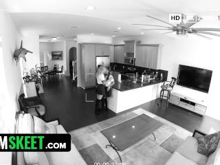Perv Step Dad Caught Two Naughty Teens Macy Meadows & Krissy Knight Eating Their Pussies - DadCrush screenshot number 1