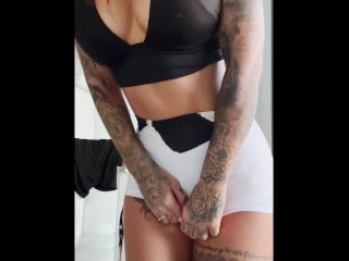 Cow shorts, streaptease and dancing sexy for you Susy Gala Homemade