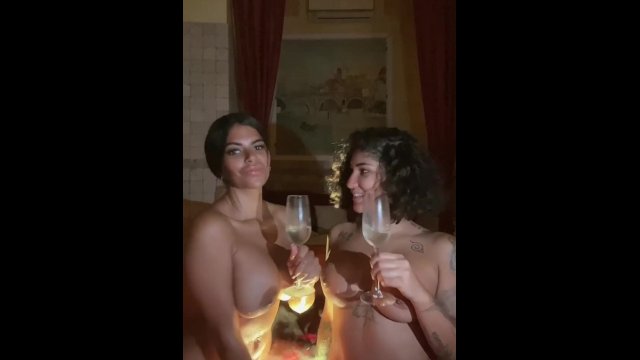 Nasty latinas drinking and playing lesbian games on jacuzzi Sheila Ortega and Venus Afrodita - Sheila Ortega, Venus Afrodita