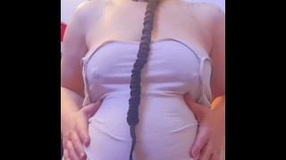 Pregnant Leashed Whore Pumps Tits