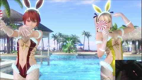 Dead or Alive Xtreme Venus Vacation Bunny Kanna & Bunny Marie Rose Outfit Mod Fanservice Appreciatio