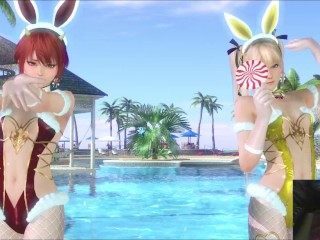 Dood of Levend Xtreme Venus Vakantie Bunny Kanna & Bunny Marie Rose Outfit Mod Fanservice Appreciatio