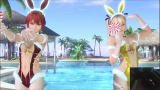 Dead or Alive Xtreme Venus Férias Bunny Kanna &Bunny Marie Rose Outfit Mod Fanservice Apreciação